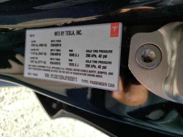 Photo 10 from auction – 2018 TESLA MODEL 3 with VIN 5YJ3E1EB4JF093011