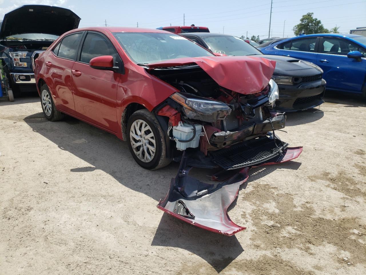 TOYOTA COROLLA L 2017 with VIN 5YFBURHE5HP722261 - Photo from auction
