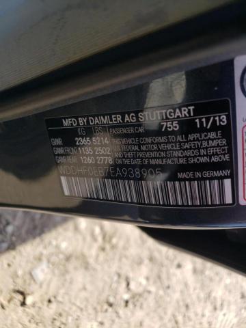 Photo 10 from auction – 2014 MERCEDES-BENZ E 250 BLUE with VIN WDDHF0EB7EA938905