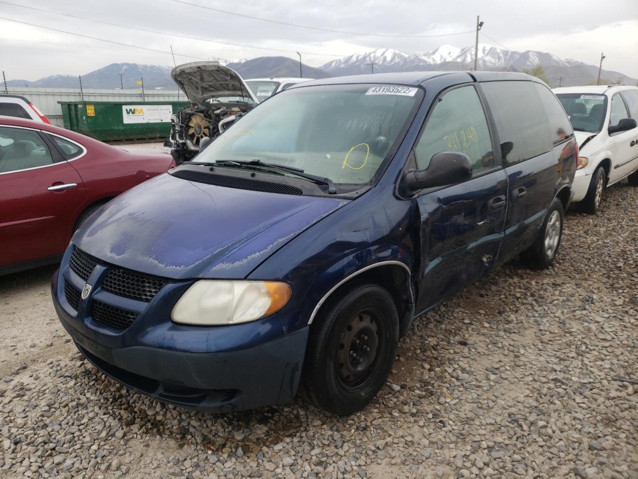 Photo 2 from auction – 2002 DODGE CARAVAN SE with VIN 1B4GP25392B673222