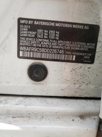 Photo 10 from auction – 2013 BMW 550 I with VIN WBAFR9C58DD226746
