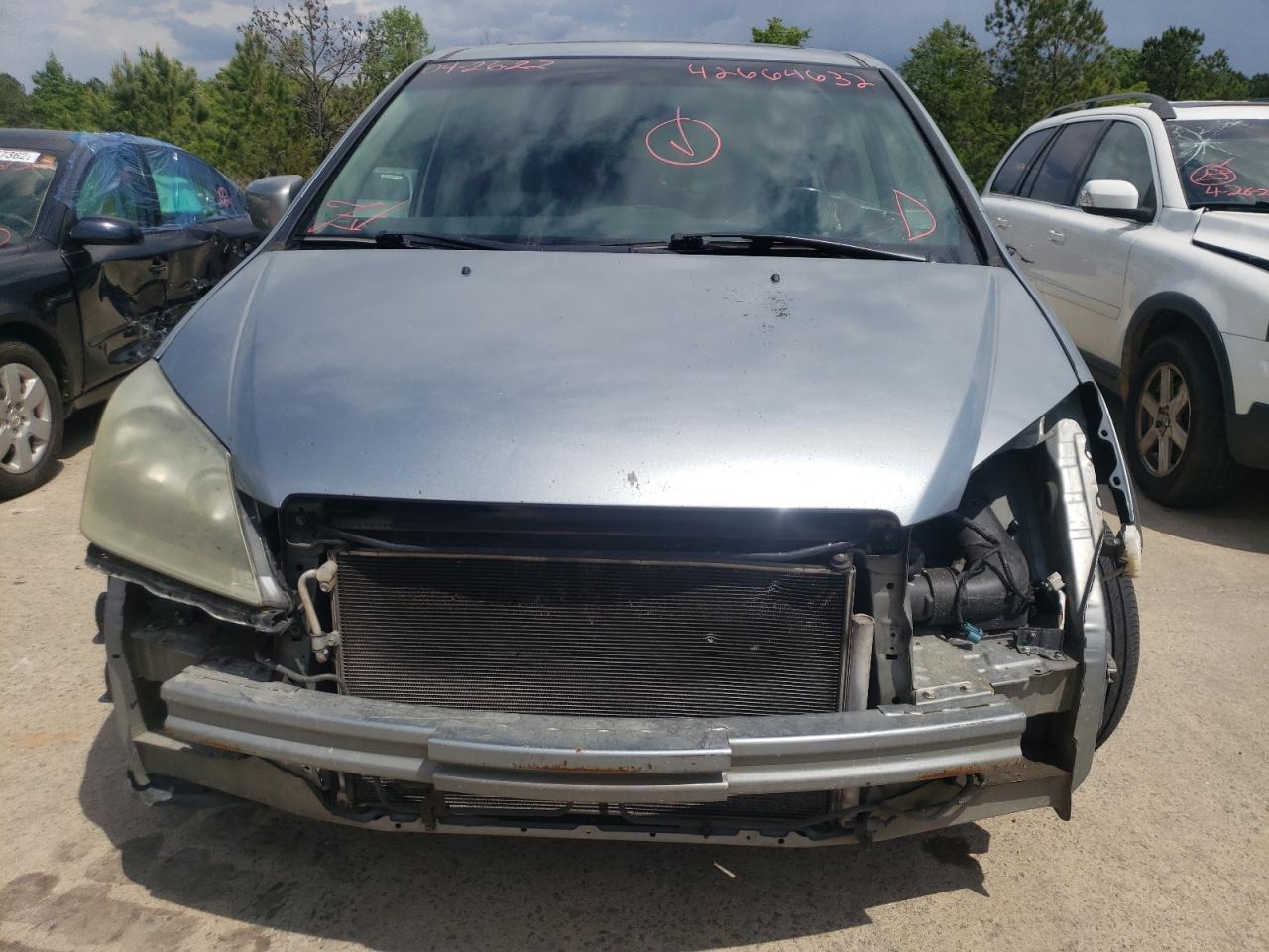 Photo 9 from auction – 2007 HONDA ODYSSEY EX with VIN 5FNRL38677B052200