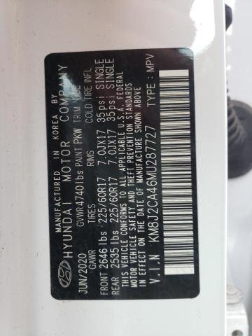 Photo 10 from auction – 2021 HYUNDAI TUCSON SE with VIN KM8J2CA46MU287727