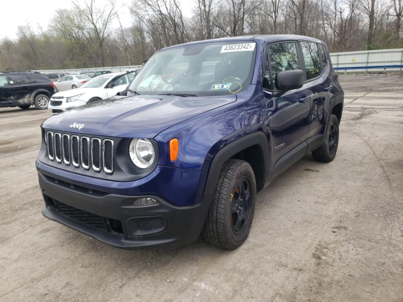 Photo 2 from auction – 2018 JEEP RENEGADE S with VIN ZACCJBAB1JPJ11218
