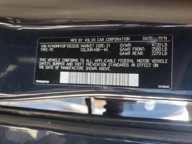 Photo 10 from auction – 2015 VOLVO S60 PREMIE with VIN YV140MFK9F1353335