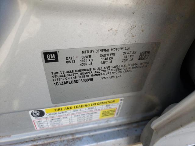 Photo 10 from auction – 2012 CHEVROLET MALIBU LS with VIN 1G1ZA5EU5CF393890