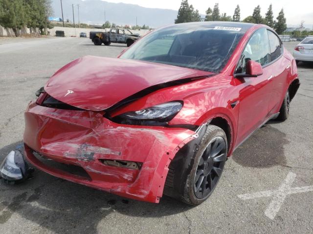 Photo 2 from auction – 2021 TESLA MODEL Y with VIN 5YJYGDEEXMF095541