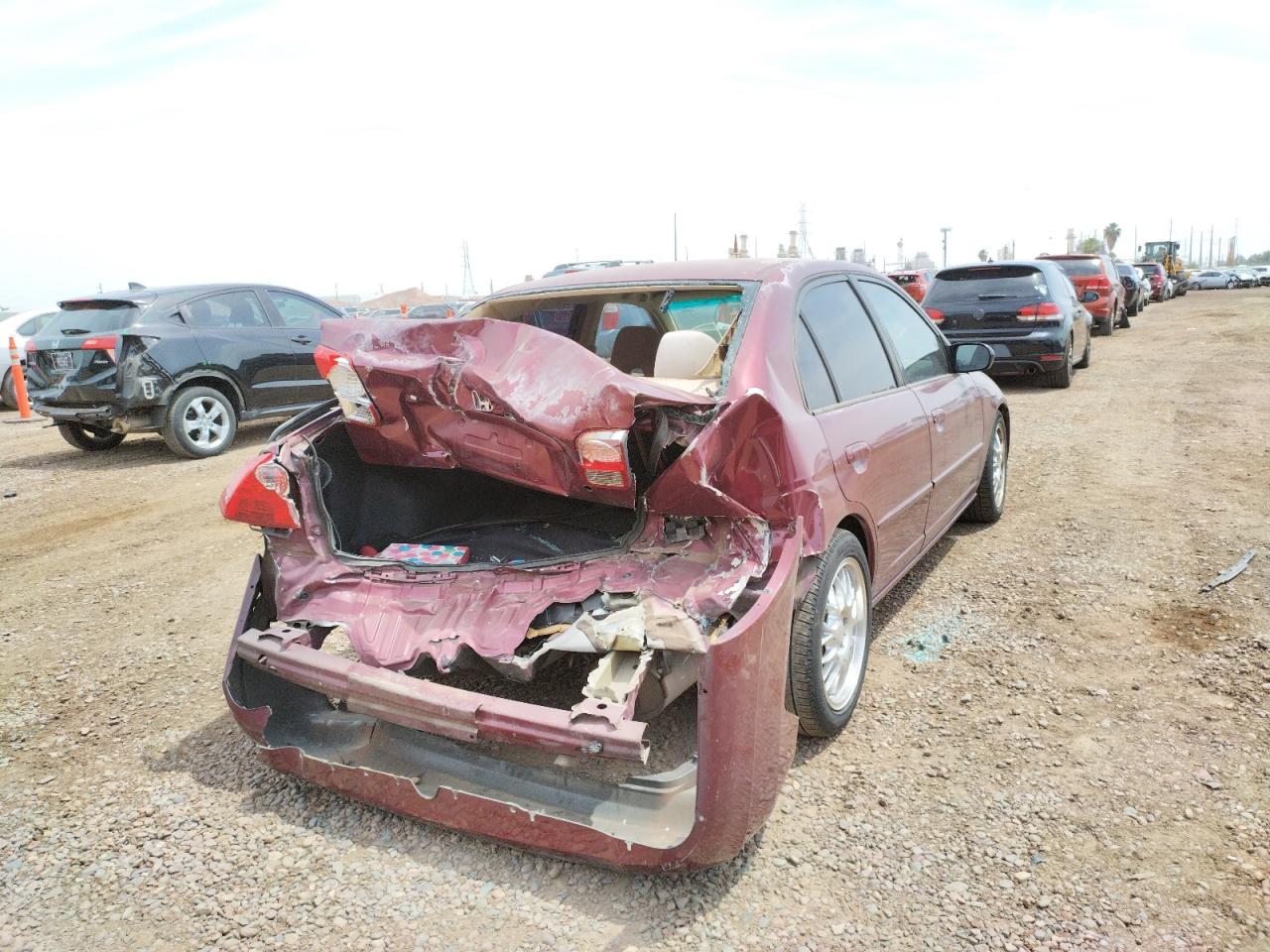 Photo 9 from auction – 2003 HONDA CIVIC LX with VIN 2HGES16523H615742