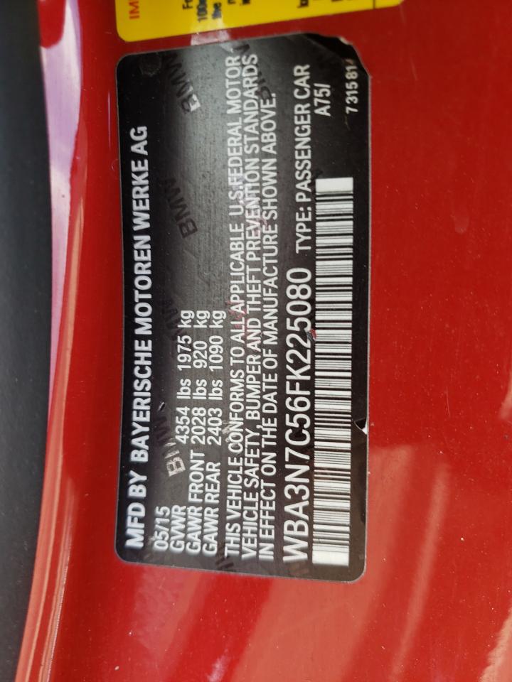 Photo 10 from auction – 2015 BMW 428 I with VIN WBA3N7C56FK225080