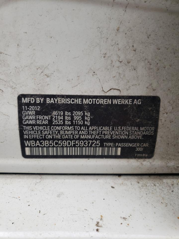 Photo 10 from auction – 2013 BMW 328 XI SUL with VIN WBA3B5C59DF593725