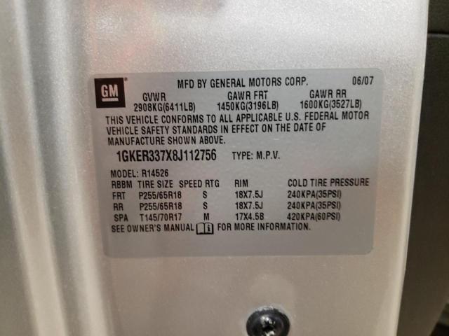Photo 10 from auction – 2008 GMC ACADIA SLT with VIN 1GKER337X8J112756