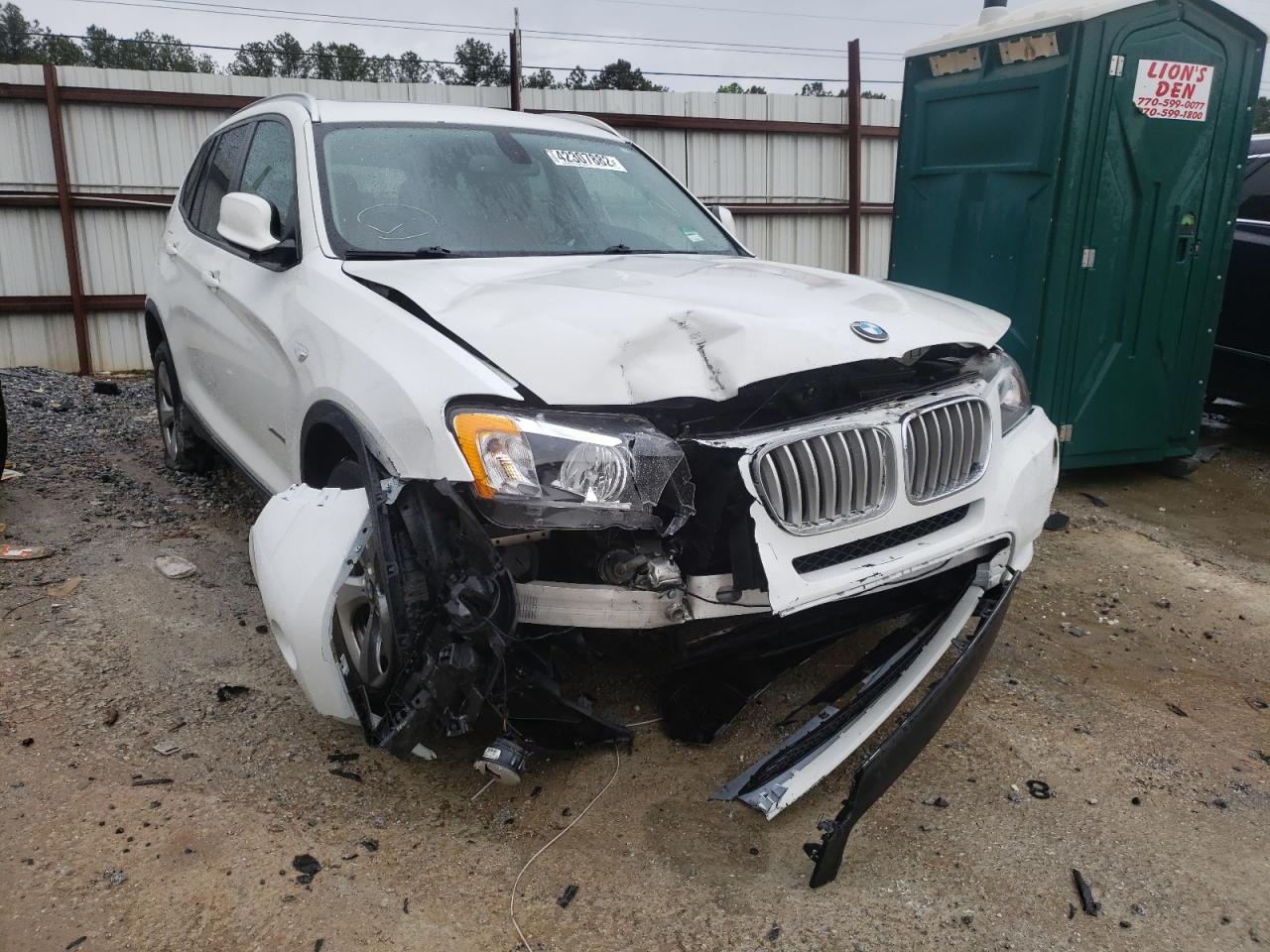 BMW X3 XDRIVE2 2012 with VIN 5UXWX5C57CL717409 - Photo from auction