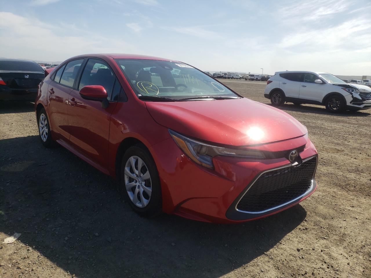 TOYOTA COROLLA LE 2021 with VIN 5YFEPMAE4MP213726 - Photo from auction