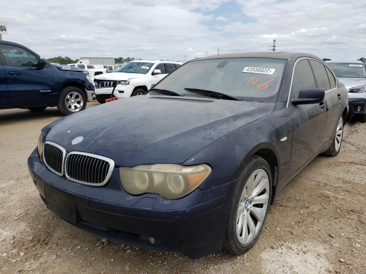 Photo 2 from auction – 2005 BMW 745 I with VIN WBAGL63555DP74659