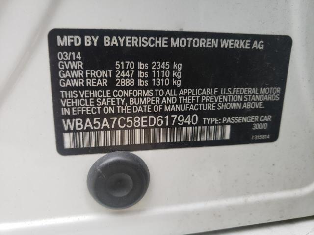 Photo 10 from auction – 2014 BMW 528 XI with VIN WBA5A7C58ED617940