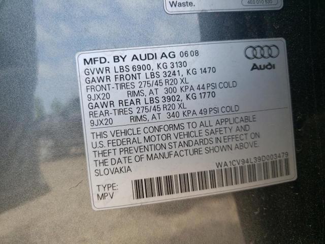 Photo 10 from auction – 2009 AUDI Q7 4.2 QUA with VIN WA1CV94L39D003479