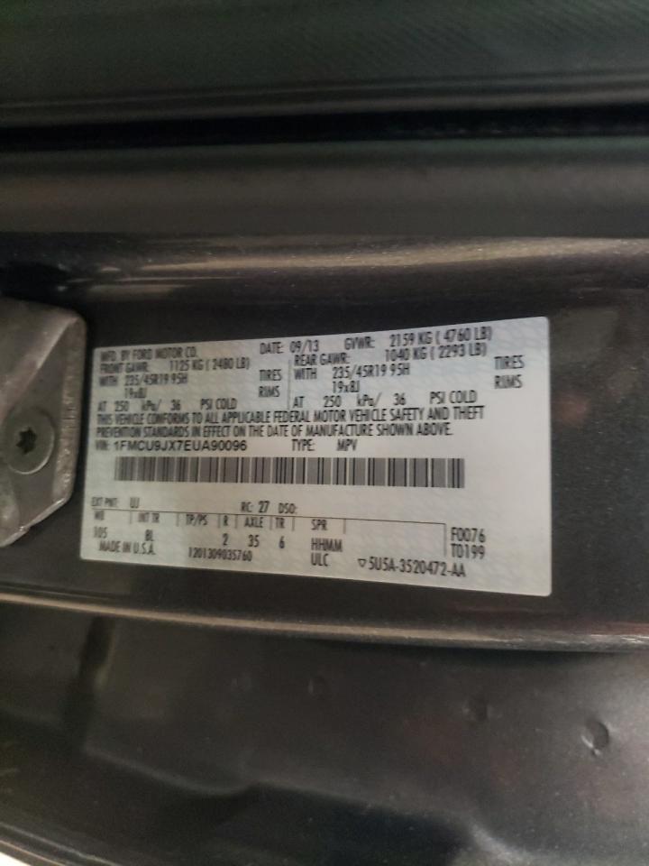 Photo 10 from auction – 2014 FORD ESCAPE TIT with VIN 1FMCU9JX7EUA90096