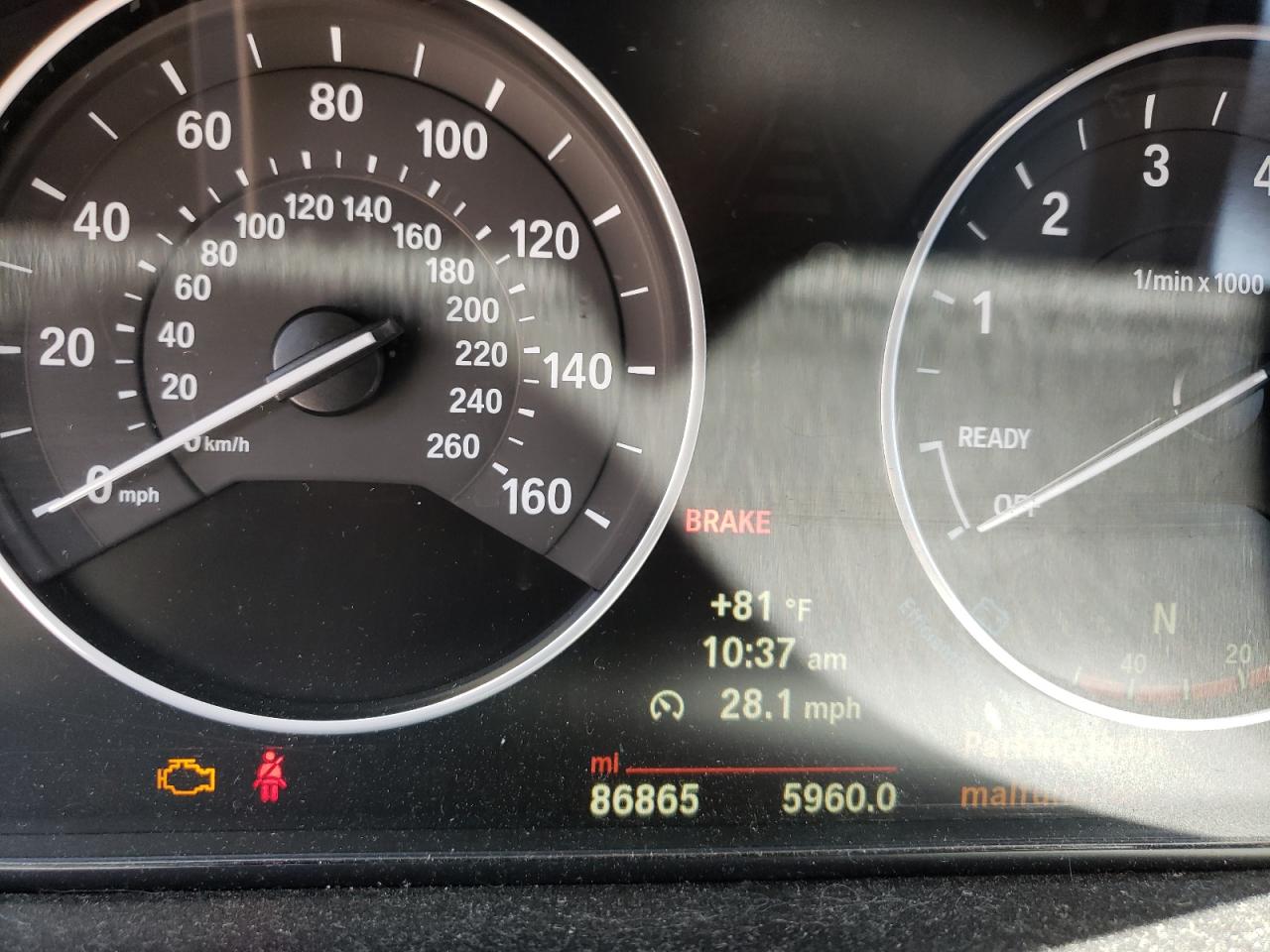 Photo 8 from auction – 2014 BMW 328 I SULE with VIN WBA3C1C51EK116821