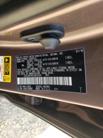 Photo 10 from auction – 2018 TOYOTA HIGHLANDER with VIN 5TDJZRFH3JS833348