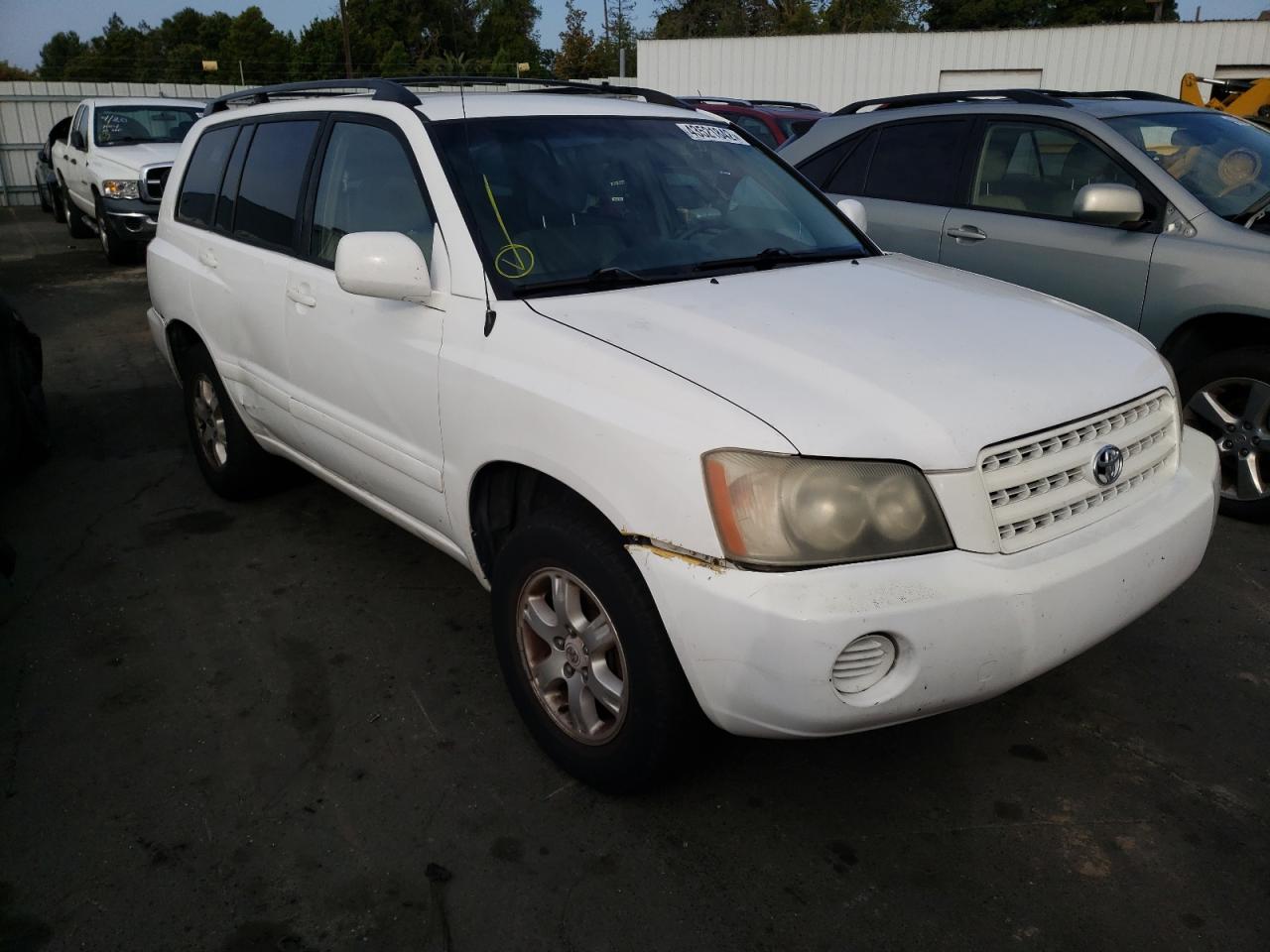 TOYOTA HIGHLANDER 2002 with VIN JTEHD21A920012902 - Photo from auction