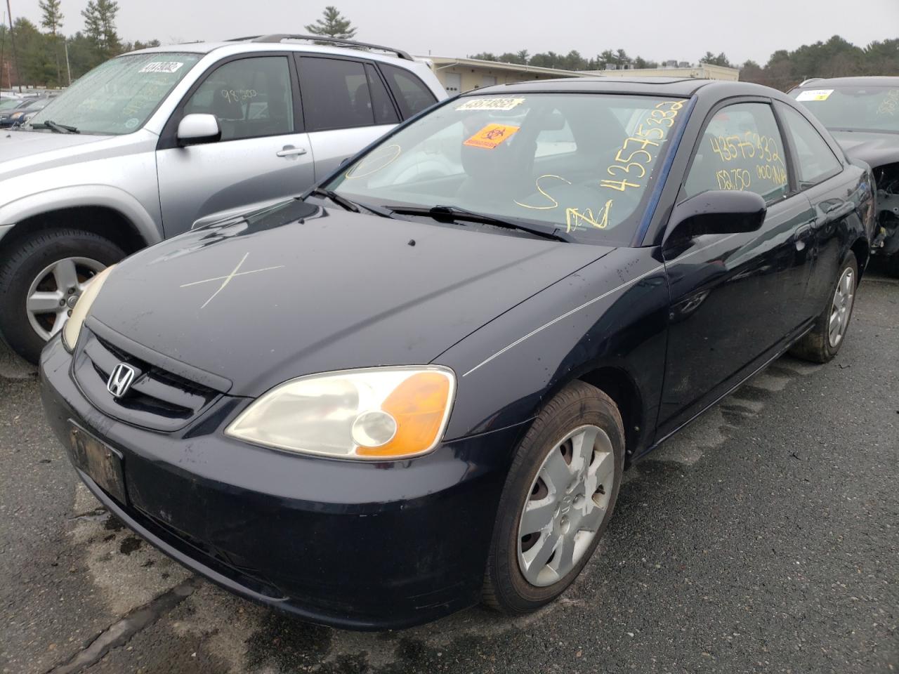 Photo 2 from auction – 2002 HONDA CIVIC EX with VIN 1HGEM21982L047301