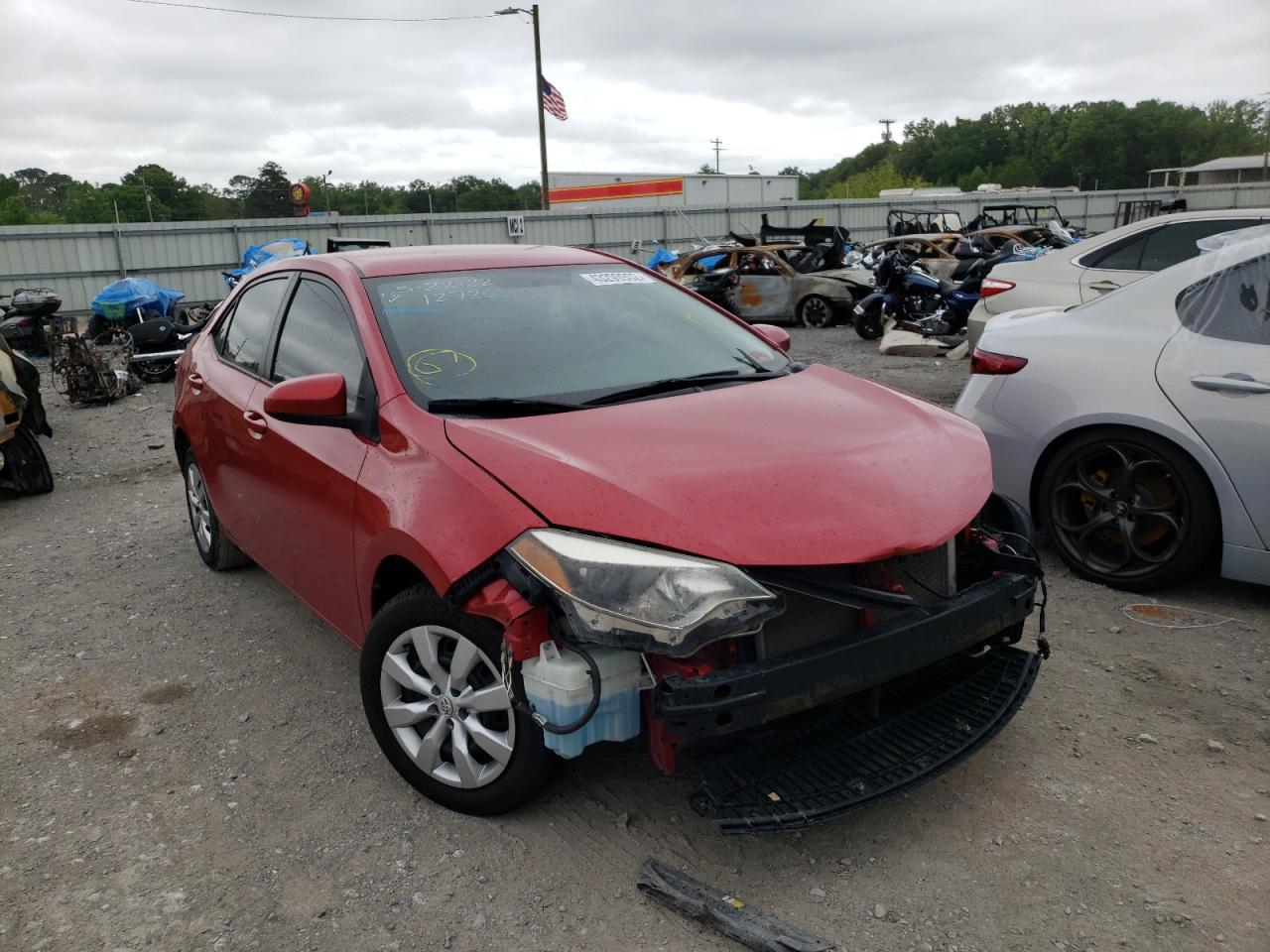 TOYOTA COROLLA L 2014 with VIN 2T1BURHE3EC133690 - Photo from auction