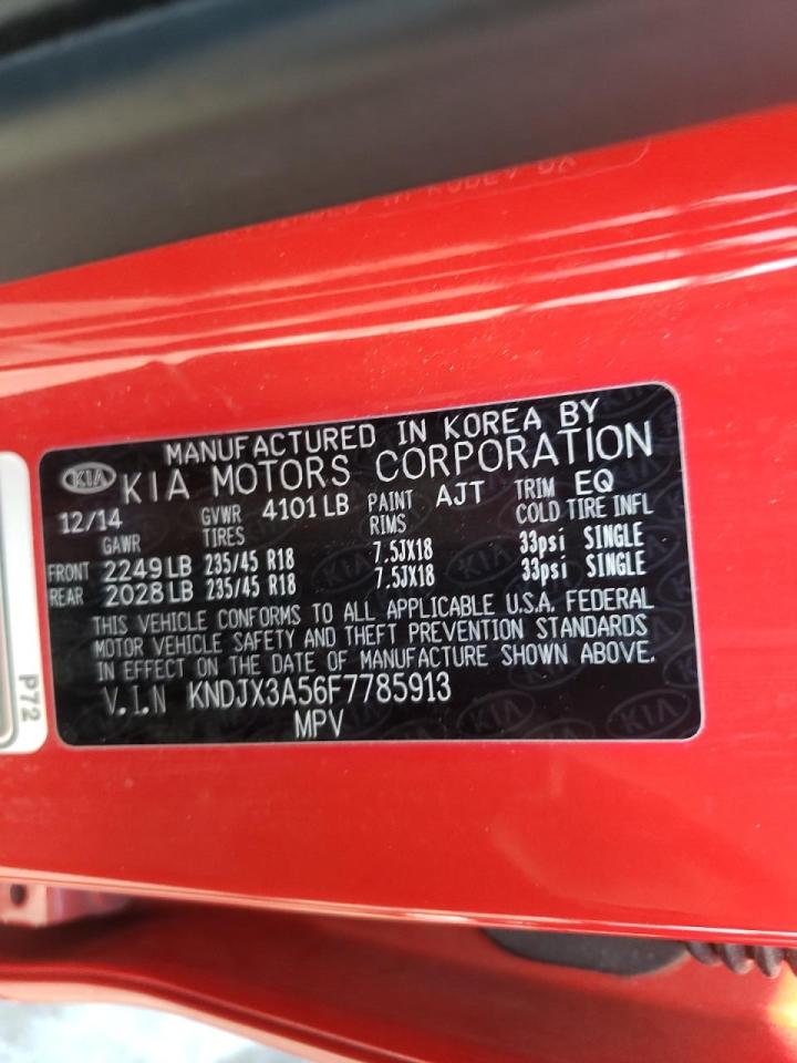 Photo 10 from auction – 2015 KIA SOUL ! with VIN KNDJX3A56F7785913