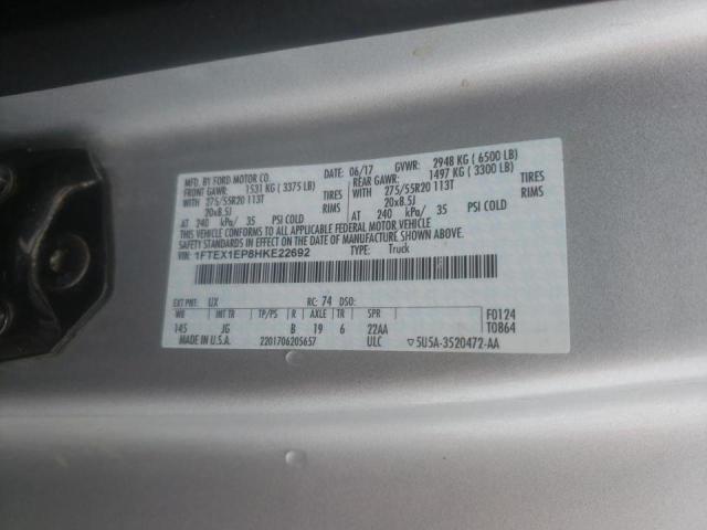 Photo 10 from auction – 2017 FORD F150 SUPER with VIN 1FTEX1EP8HKE22692