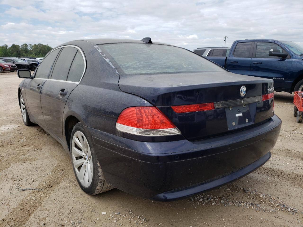 Photo 3 from auction – 2005 BMW 745 I with VIN WBAGL63555DP74659