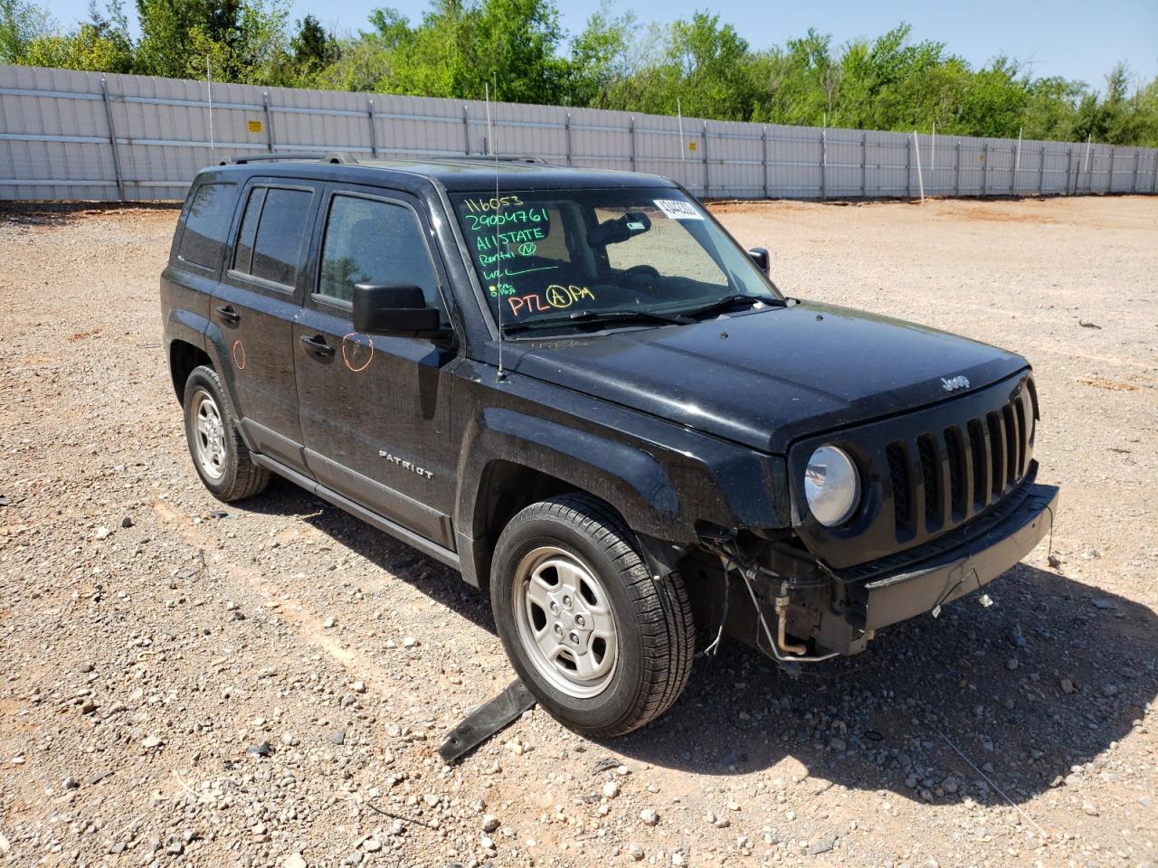 Photo 1 from auction – 2017 JEEP PATRIOT SP with VIN 1C4NJPBAXHD116053