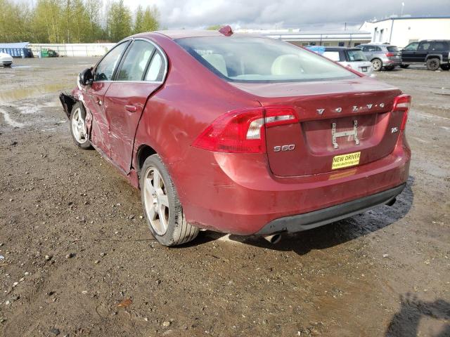 Photo 3 from auction – 2012 VOLVO S60 T5 with VIN YV1622FS4C2041405