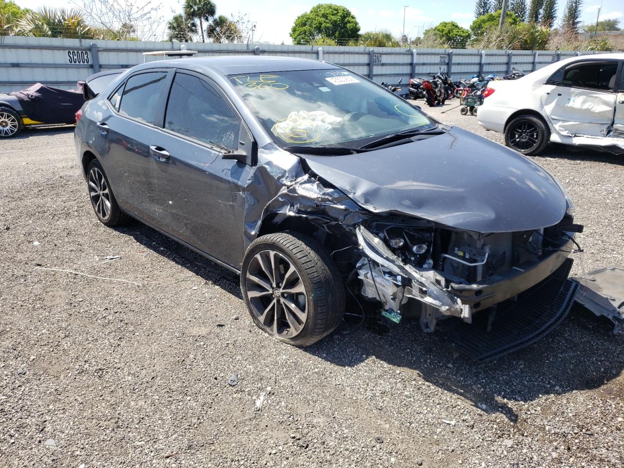 TOYOTA COROLLA L 2019 with VIN 2T1BURHE6KC217756 - Photo from auction
