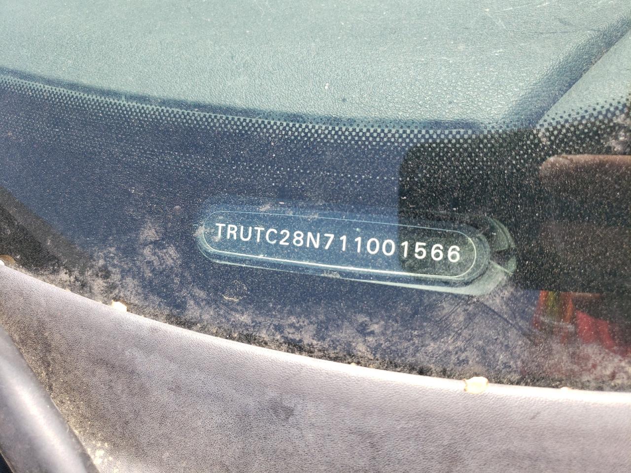 Photo 10 from auction – 2001 AUDI TT with VIN TRUTC28N711001566