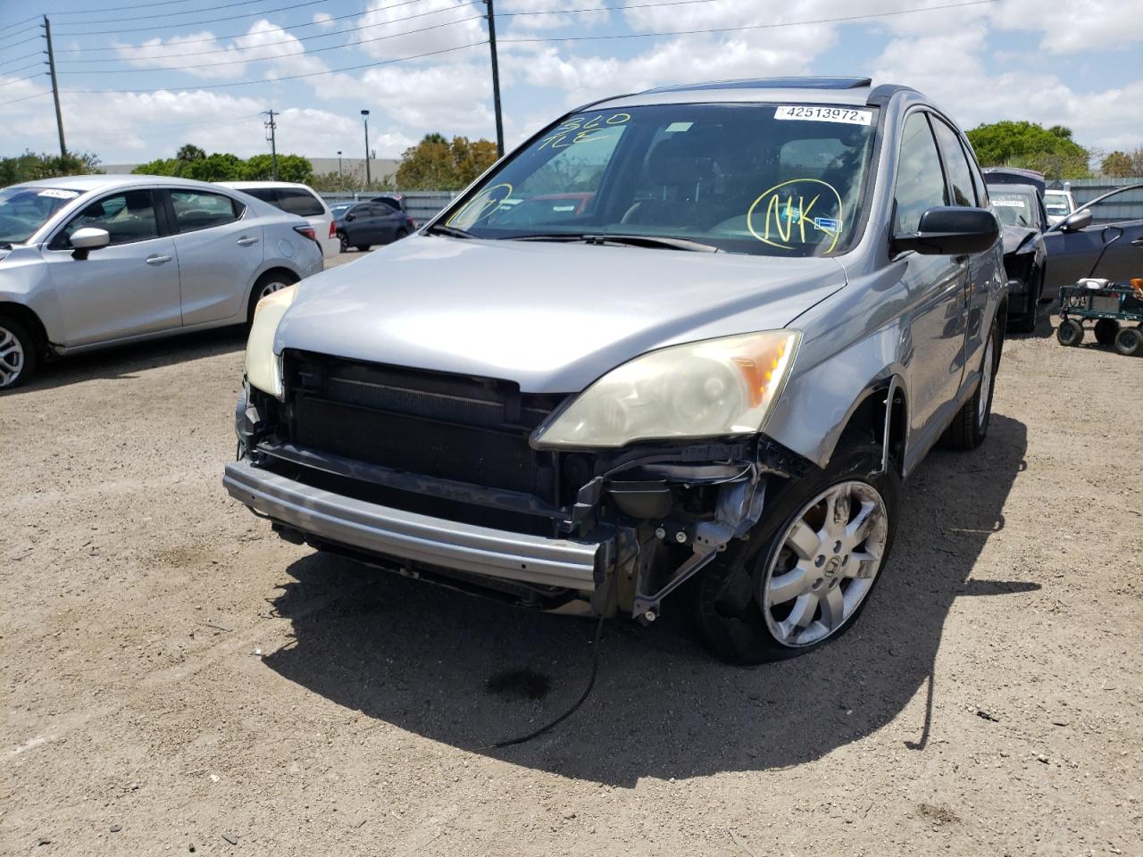 Photo 9 from auction – 2008 HONDA CR-V EX with VIN 3CZRE38548G704925