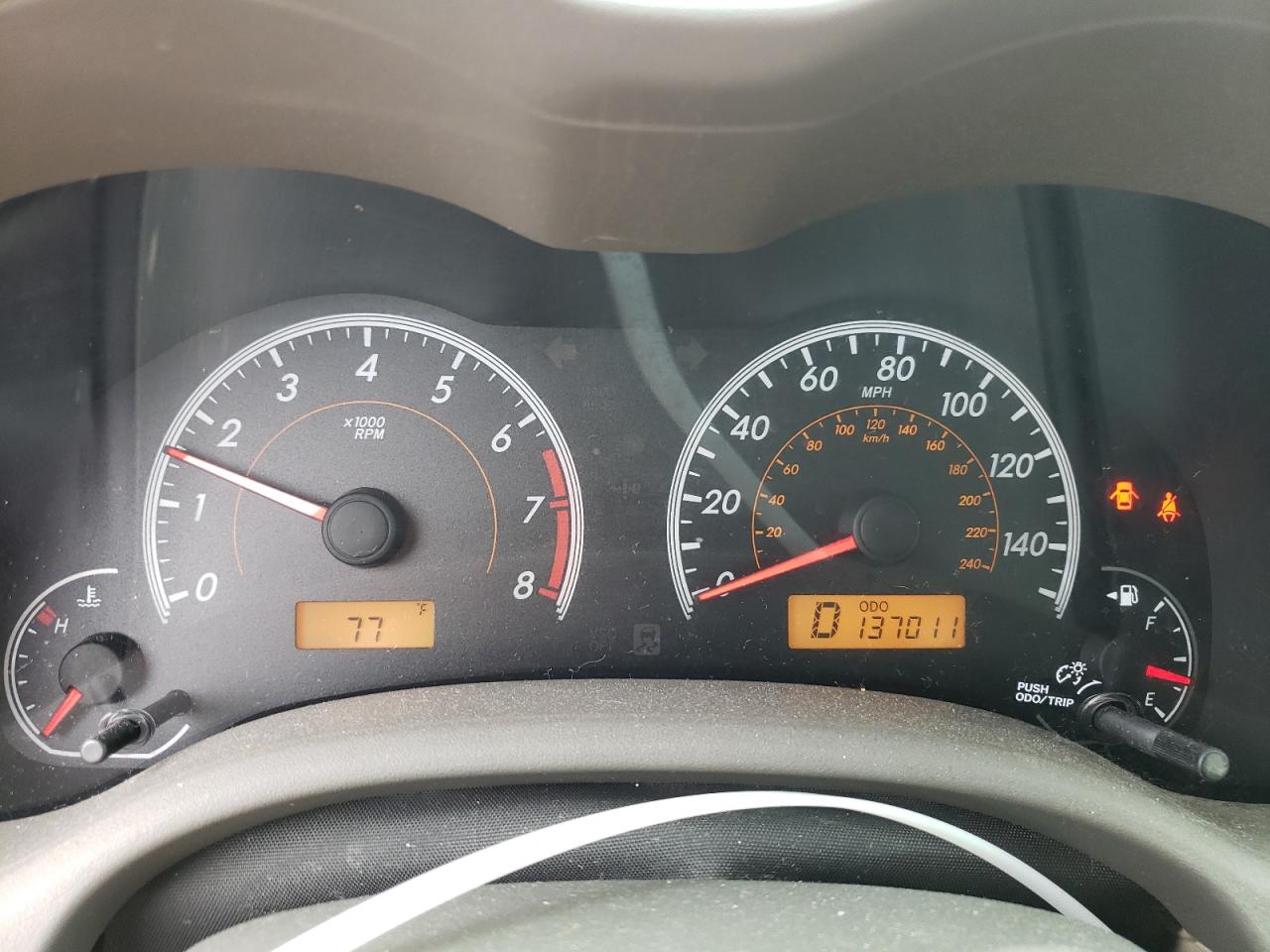 Photo 8 from auction – 2010 TOYOTA COROLLA BA with VIN 1NXBU4EE7AZ250687