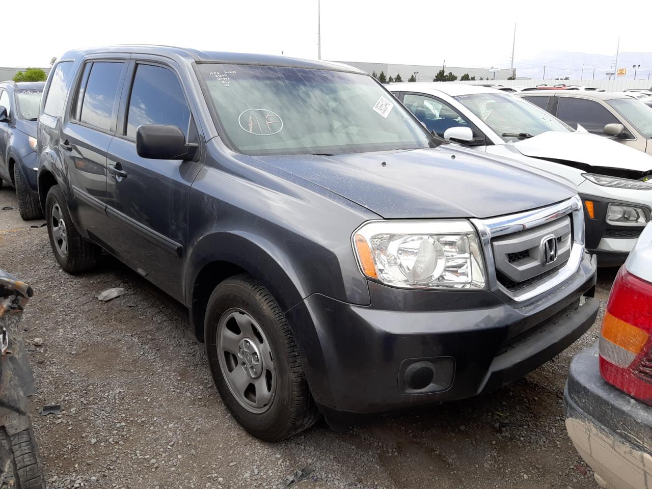 HONDA PILOT LX 2010 with VIN 5FNYF3H2XAB019361 - Photo from auction