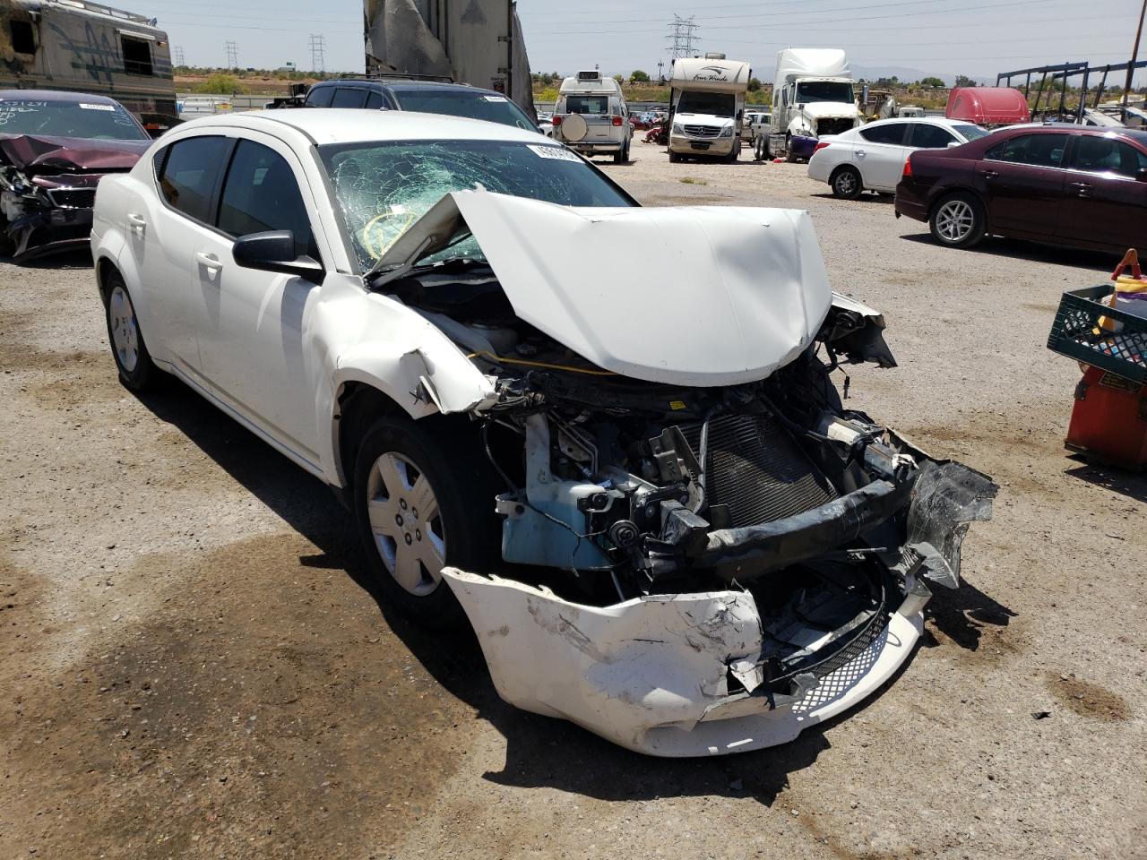 DODGE AVENGER SE 2008 with VIN 1B3LC46R68N241739 - Photo from auction