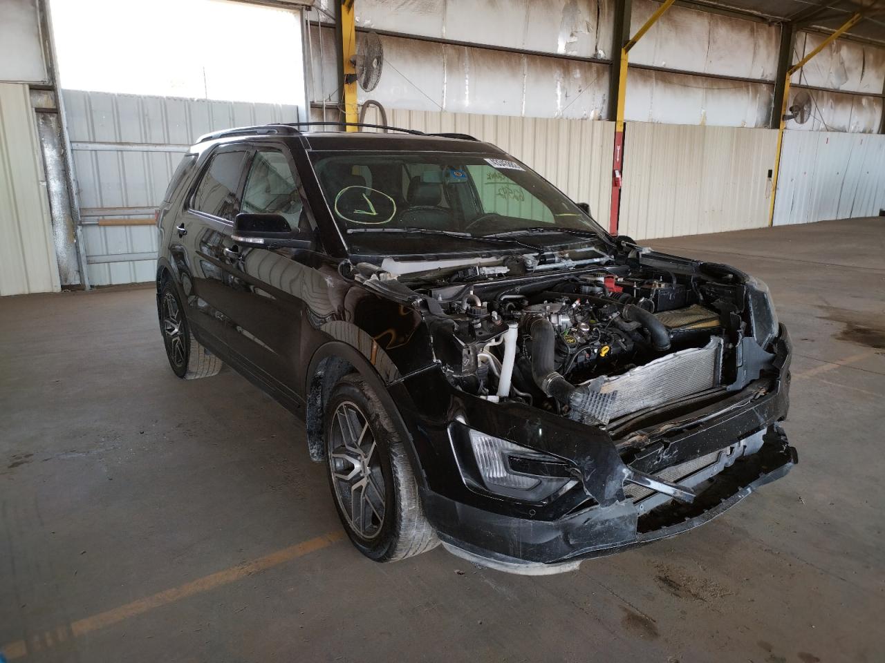 FORD EXPLORER S 2017 with VIN 1FM5K8GT3HGD72106 - Photo from auction