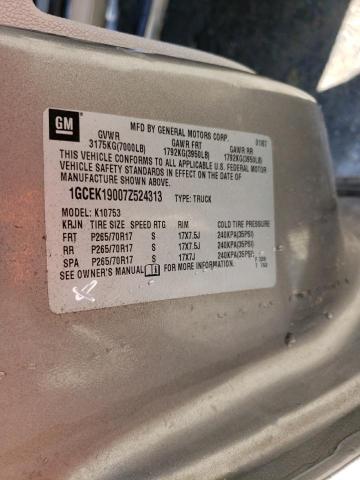 Photo 10 from auction – 2007 CHEVROLET SILVERADO with VIN 1GCEK19007Z524313