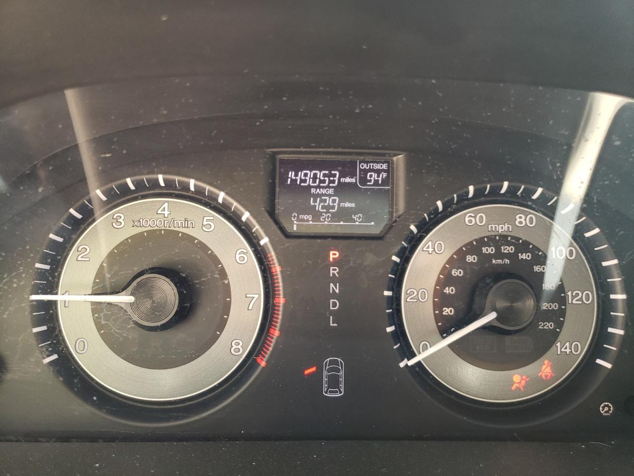 Photo 8 from auction – 2012 HONDA ODYSSEY EX with VIN 5FNRL5H40CB137383