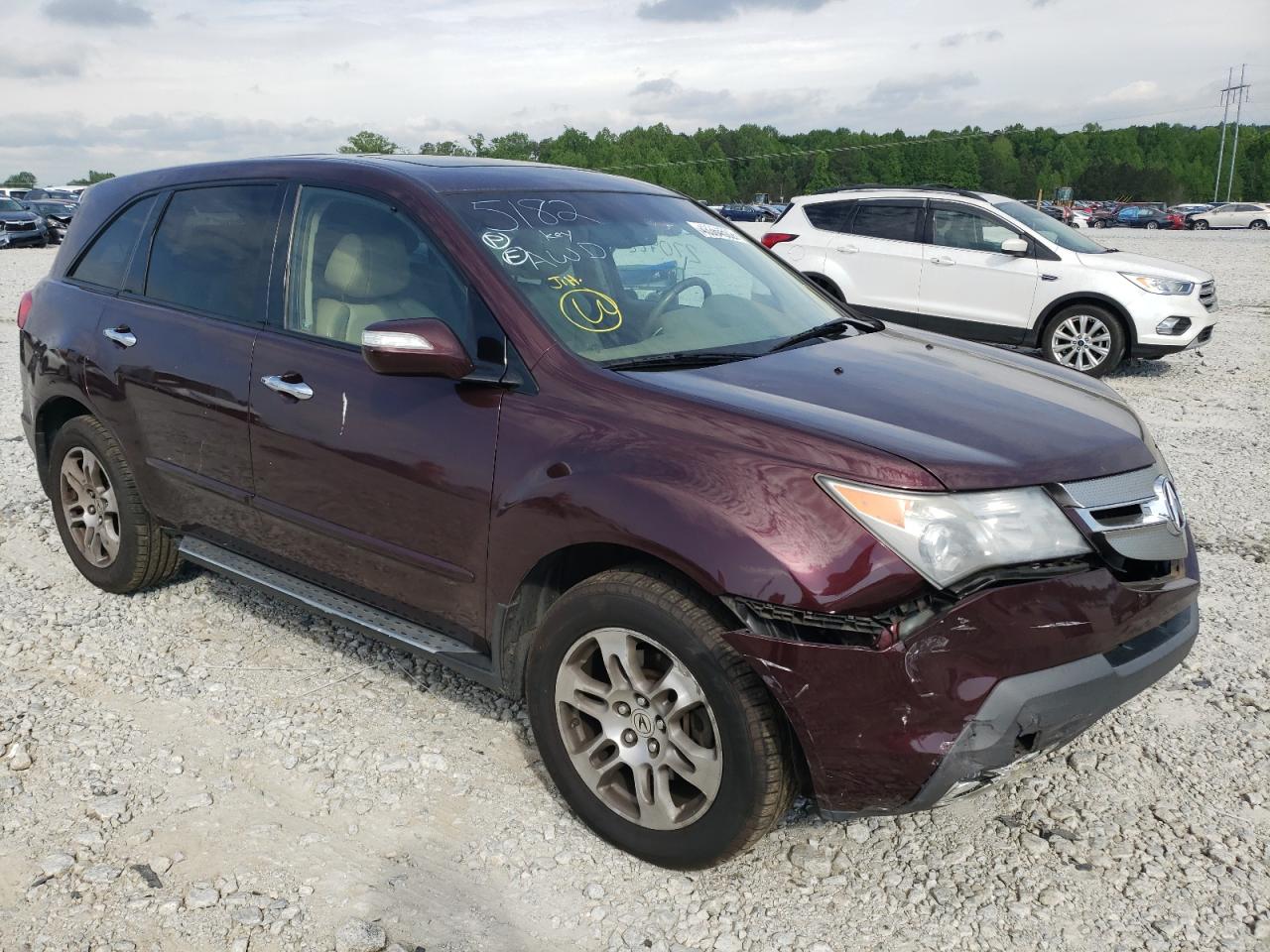 ACURA MDX TECHNO 2008 with VIN 2HNYD284X8H545182 - Photo from auction