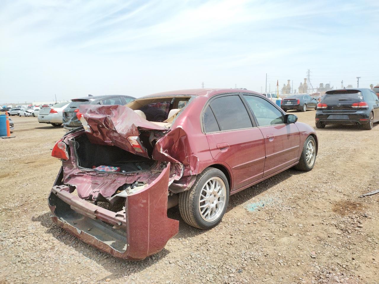 Photo 4 from auction – 2003 HONDA CIVIC LX with VIN 2HGES16523H615742