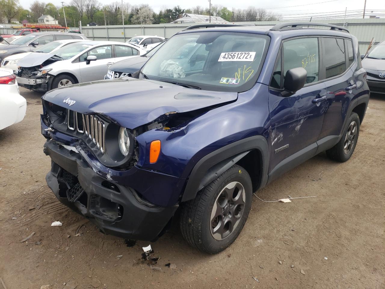 Photo 2 from auction – 2016 JEEP RENEGADE S with VIN ZACCJBAT4GPE02056