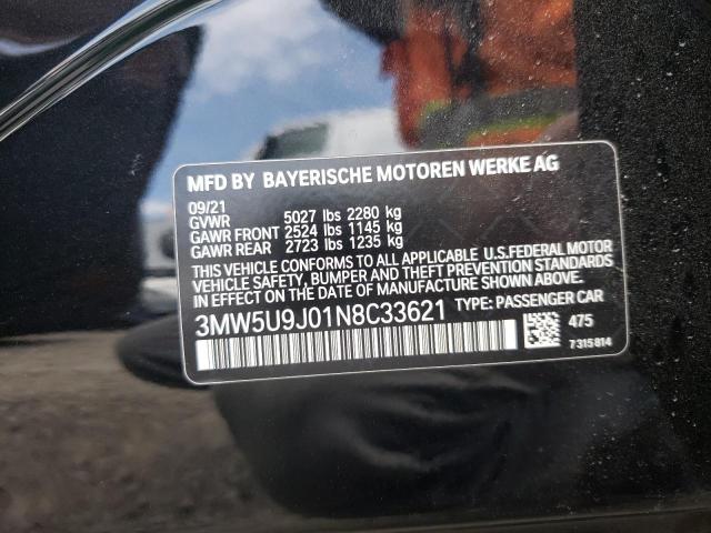 Photo 10 from auction – 2022 BMW M340XI with VIN 3MW5U9J01N8C33621