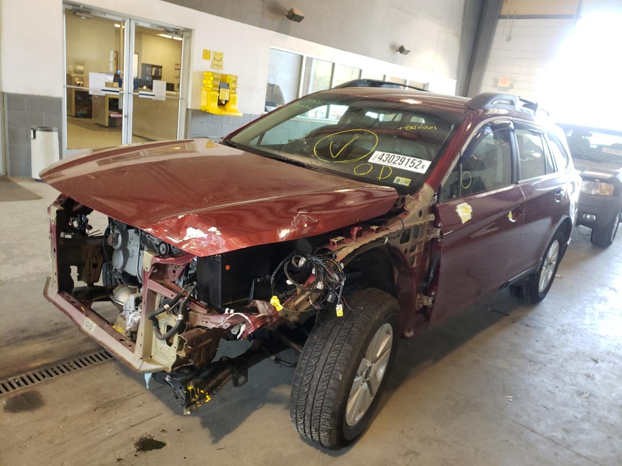 Photo 2 from auction – 2017 SUBARU OUTBACK 2. with VIN 4S4BSAAC0H3264391