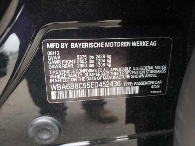 Photo 10 from auction – 2014 BMW 640 XI GRA with VIN WBA6B8C55ED452436