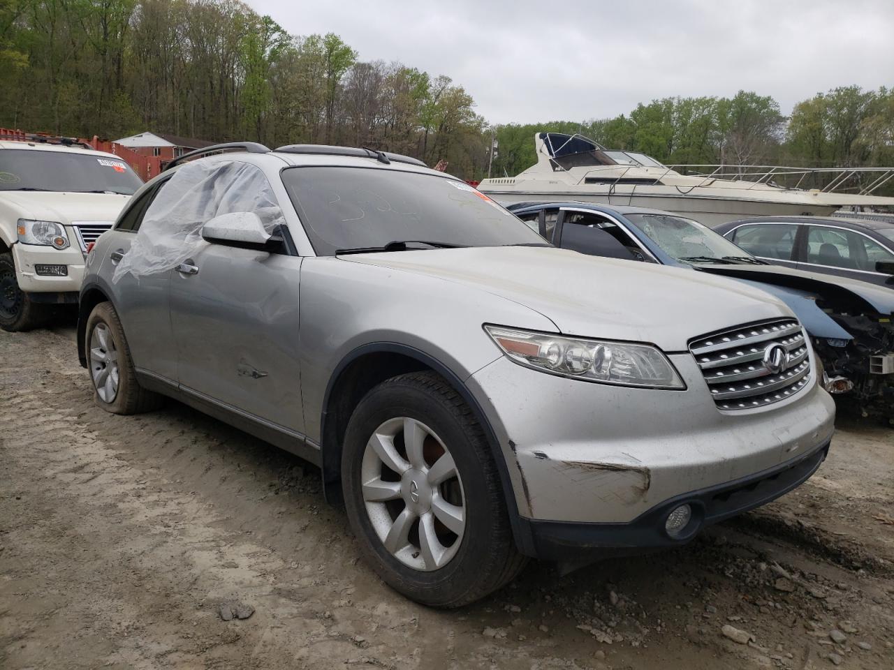 INFINITI FX35 2003 with VIN JNRAS08WX3X207482 - Photo from auction