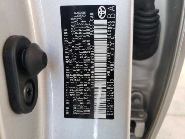 Photo 10 from auction – 2018 TOYOTA COROLLA L with VIN 5YFBURHE6JP820477