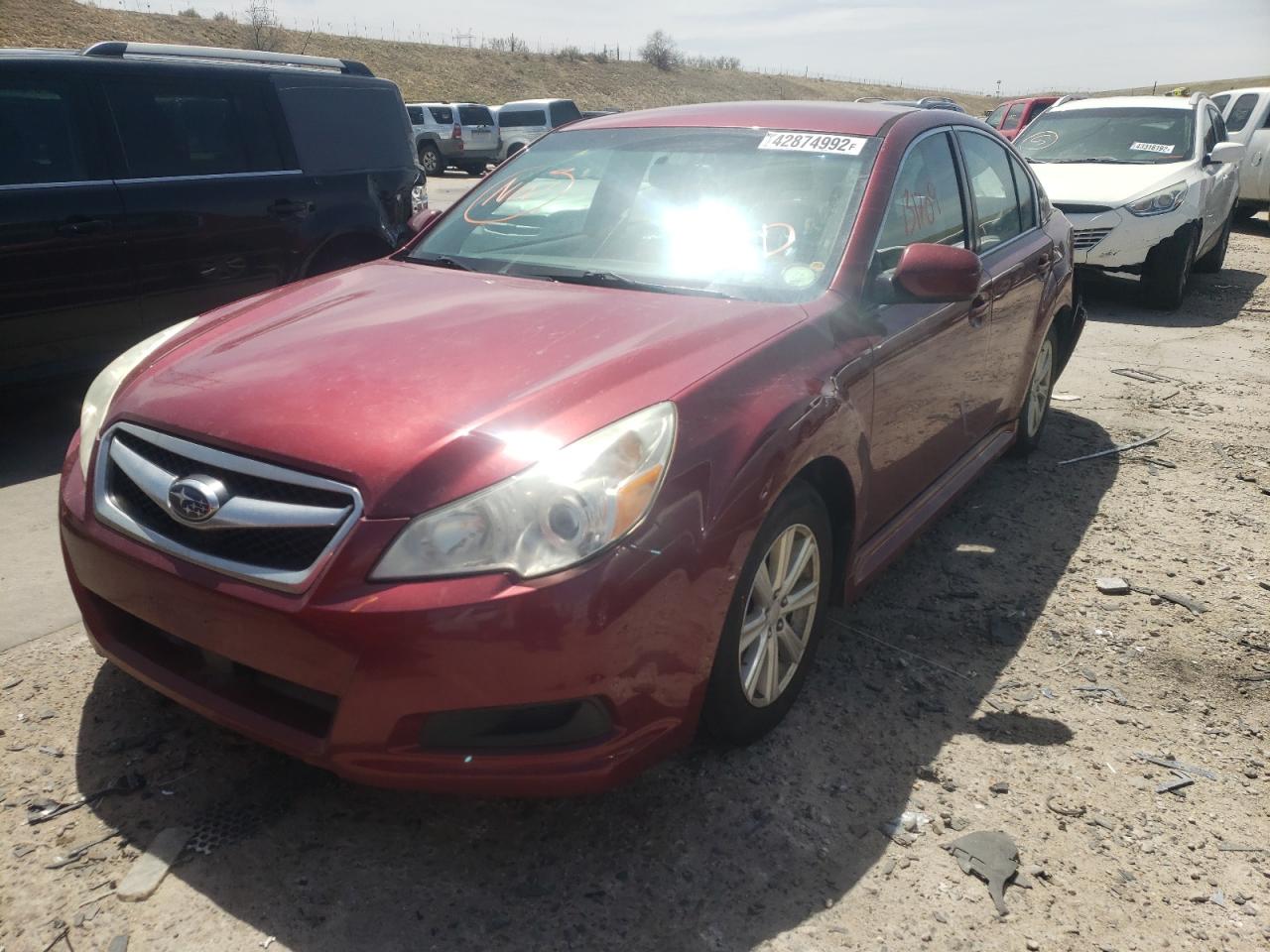 Photo 2 from auction – 2010 SUBARU LEGACY 2.5 with VIN 4S3BMCF61A3235176