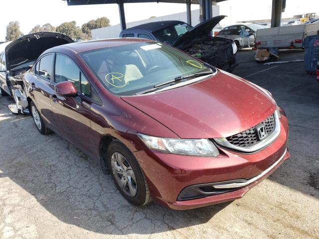 Photo 1 from auction – 2013 HONDA CIVIC LX with VIN 19XFB2F59DE274197